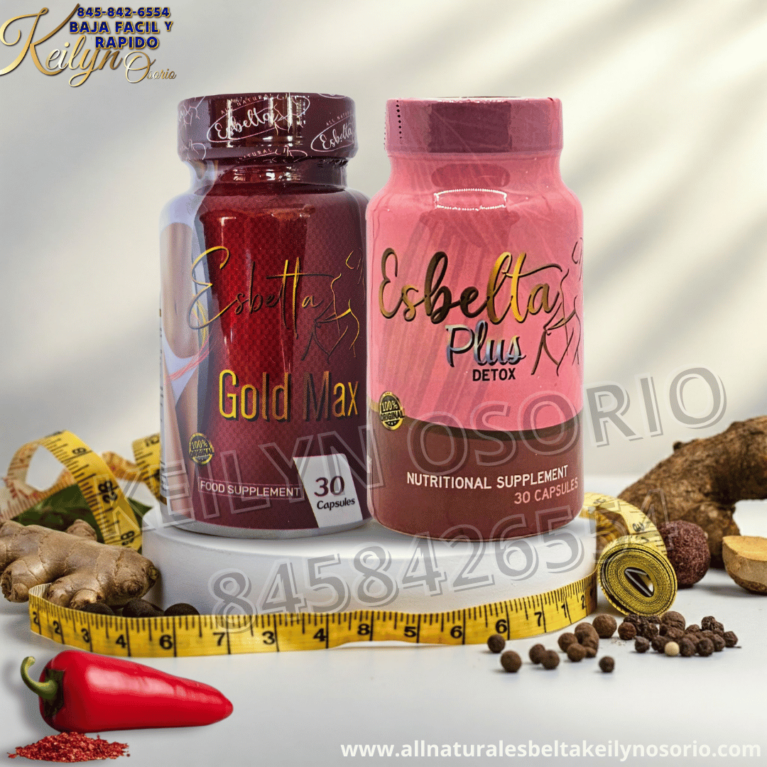 ESBELTA GOLD MAX Y ESBELTA DETOX PLUS DUO CAPSULAS