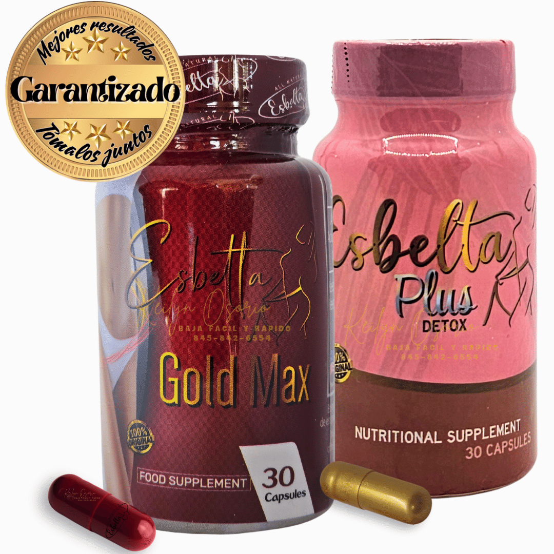 ESBELTA GOLD MAX Y ESBELTA DETOX PLUS DUO CAPSULAS