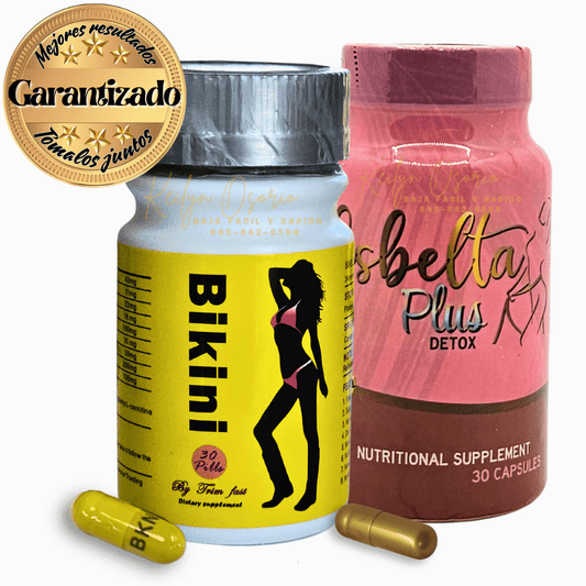 Capsulas para la pérdida de peso Bikini y Detox plus