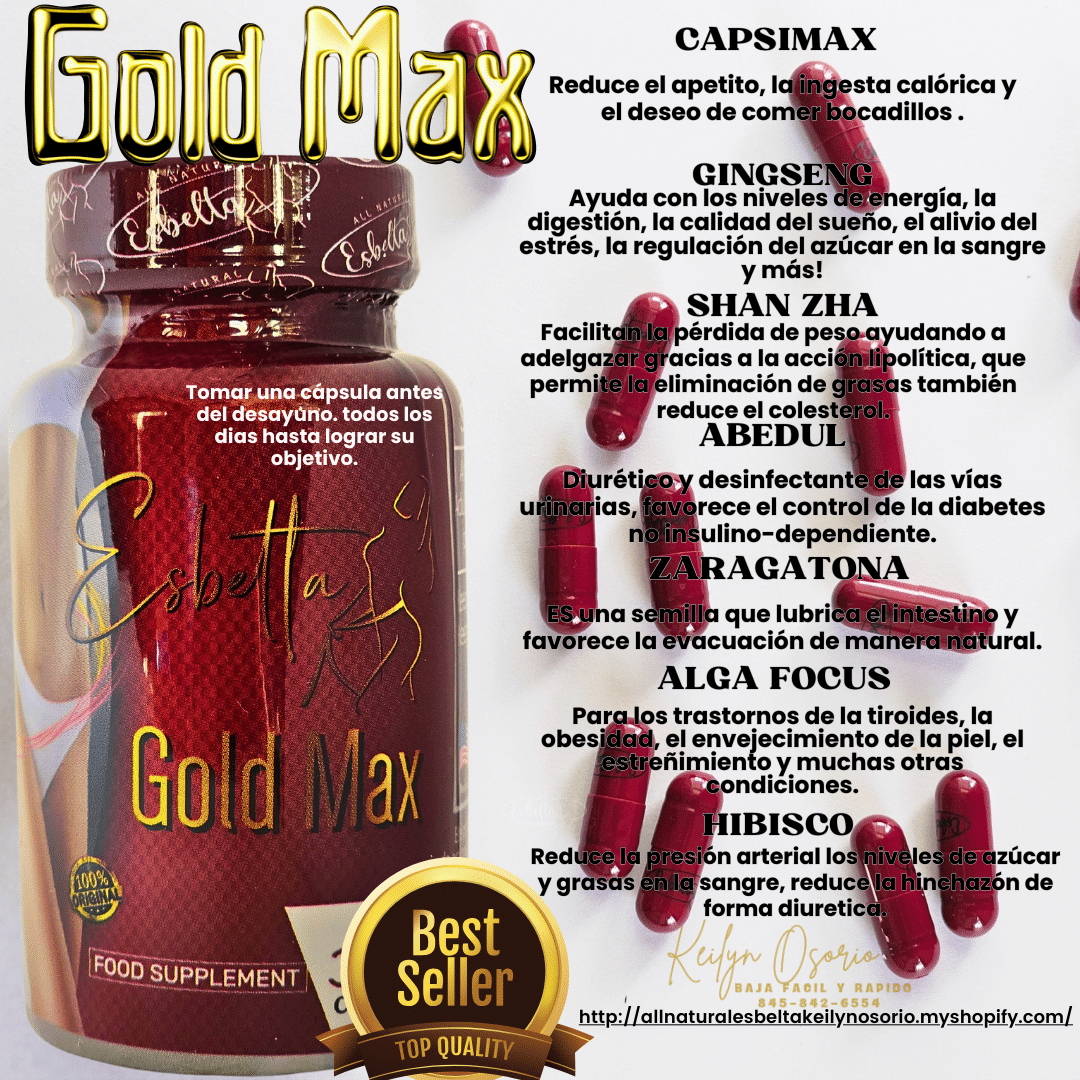 ESBELTA GOLD MAX Y ESBELTA DETOX PLUS DUO CAPSULAS