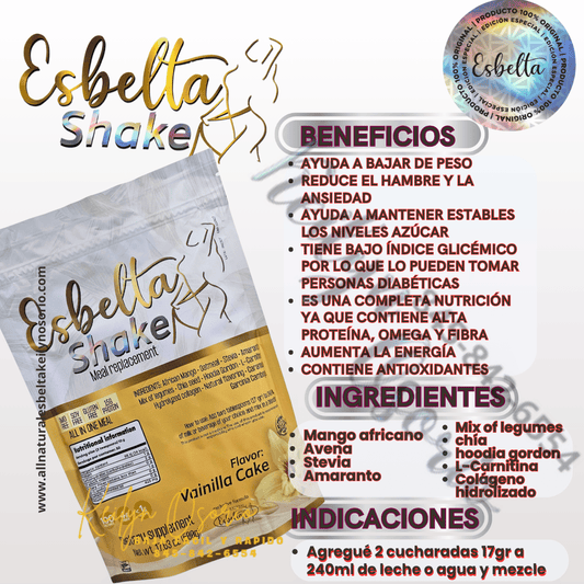 Esbelta shake de vainilla