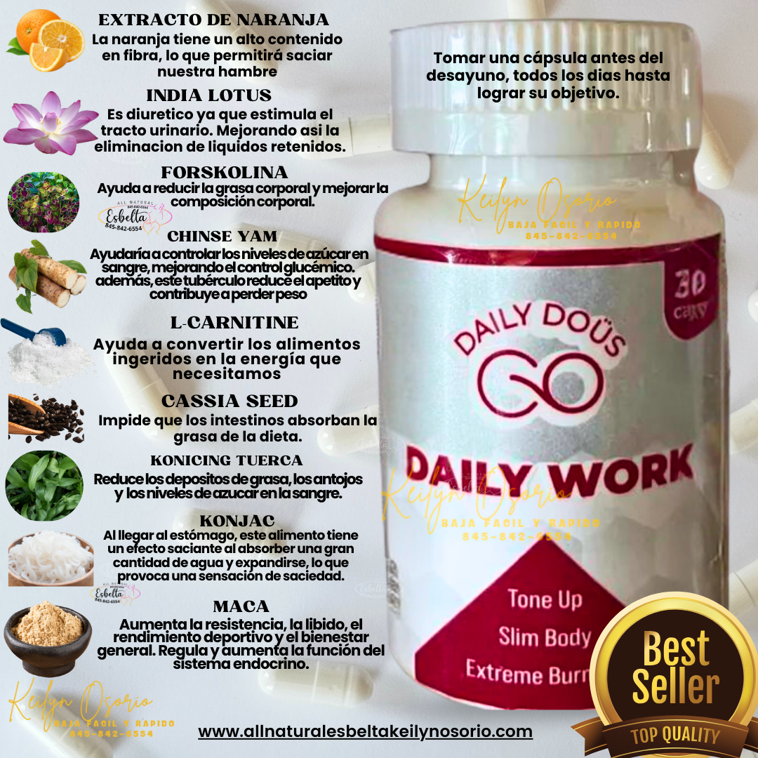 DAILY WORK Y ESBELTA CHUPAPANZA DETOX