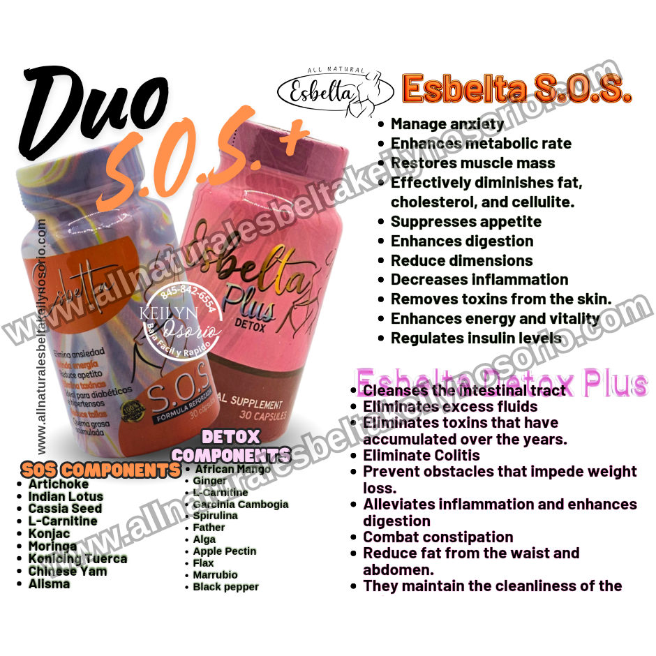 Duo Esbelta SOS y Detox plus