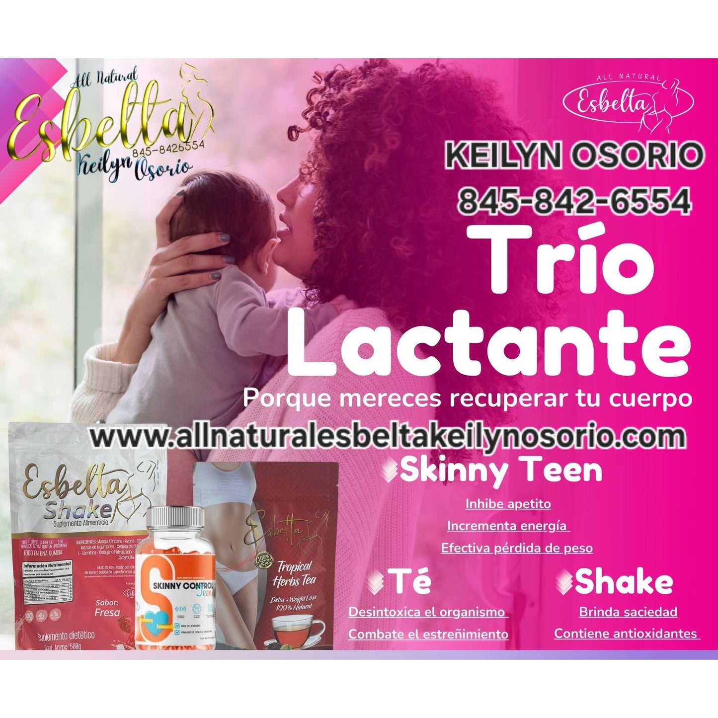 Trio lactante Skinny Teen